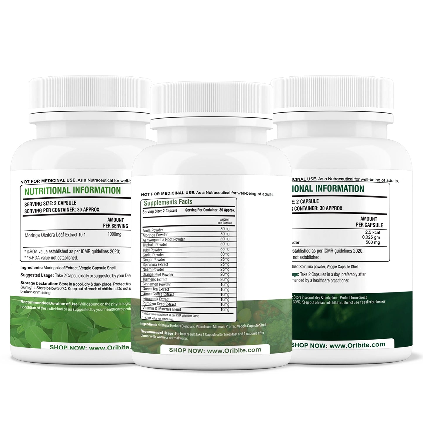 Spirulina, Immunity Booster & Moringa – Complete Daily Nutrition