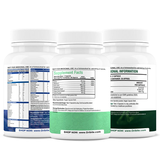 Hair Nail Skin, Spirulina & Multivitamin - Beauty & Daily Wellness