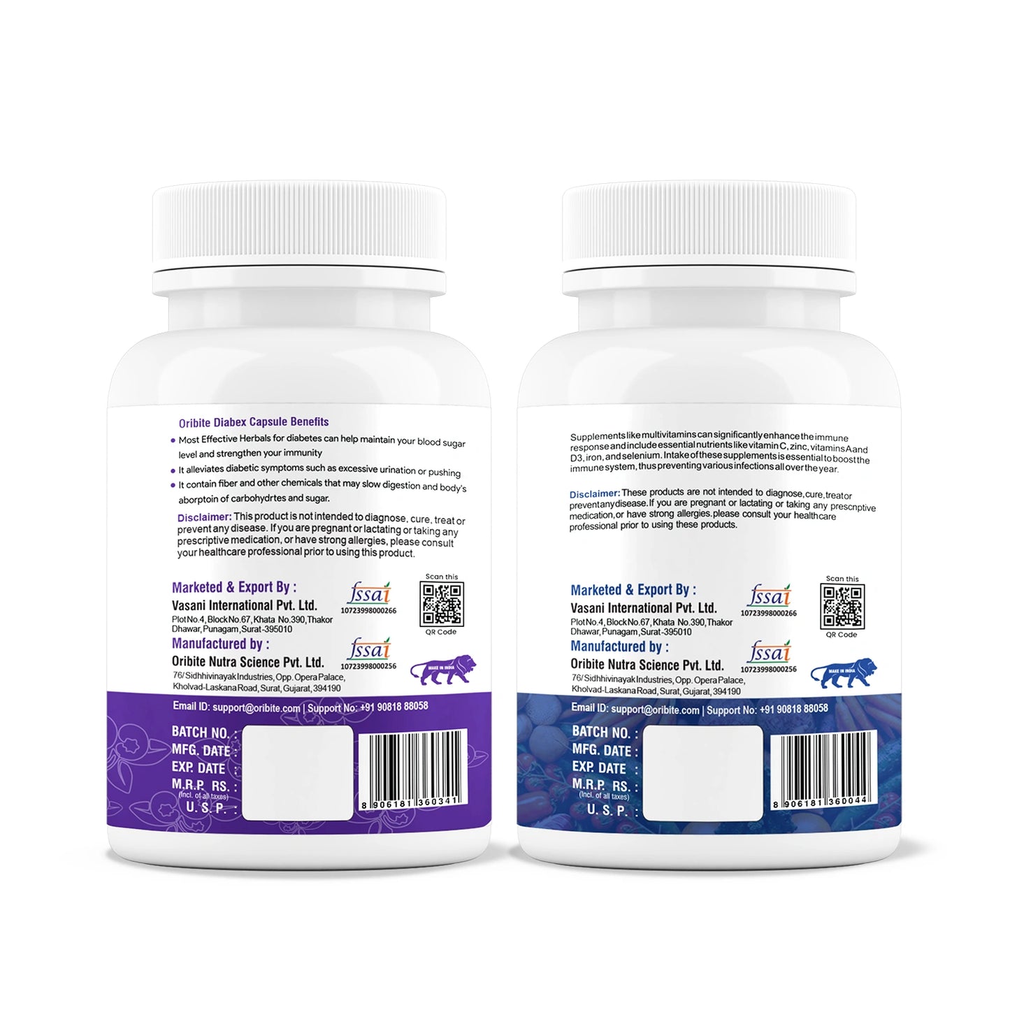 Multivitamin & Diabex  - Sugar Control & Daily Wellness Support