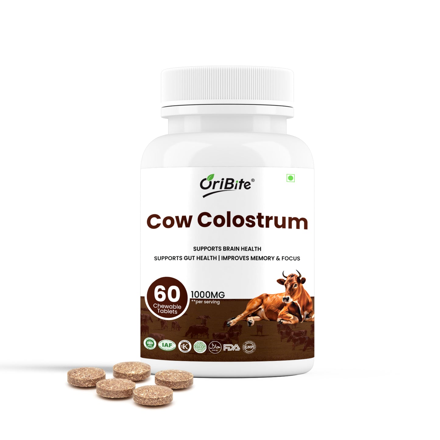 Oribite Cow Colostrum Capsule | 60 Tablets