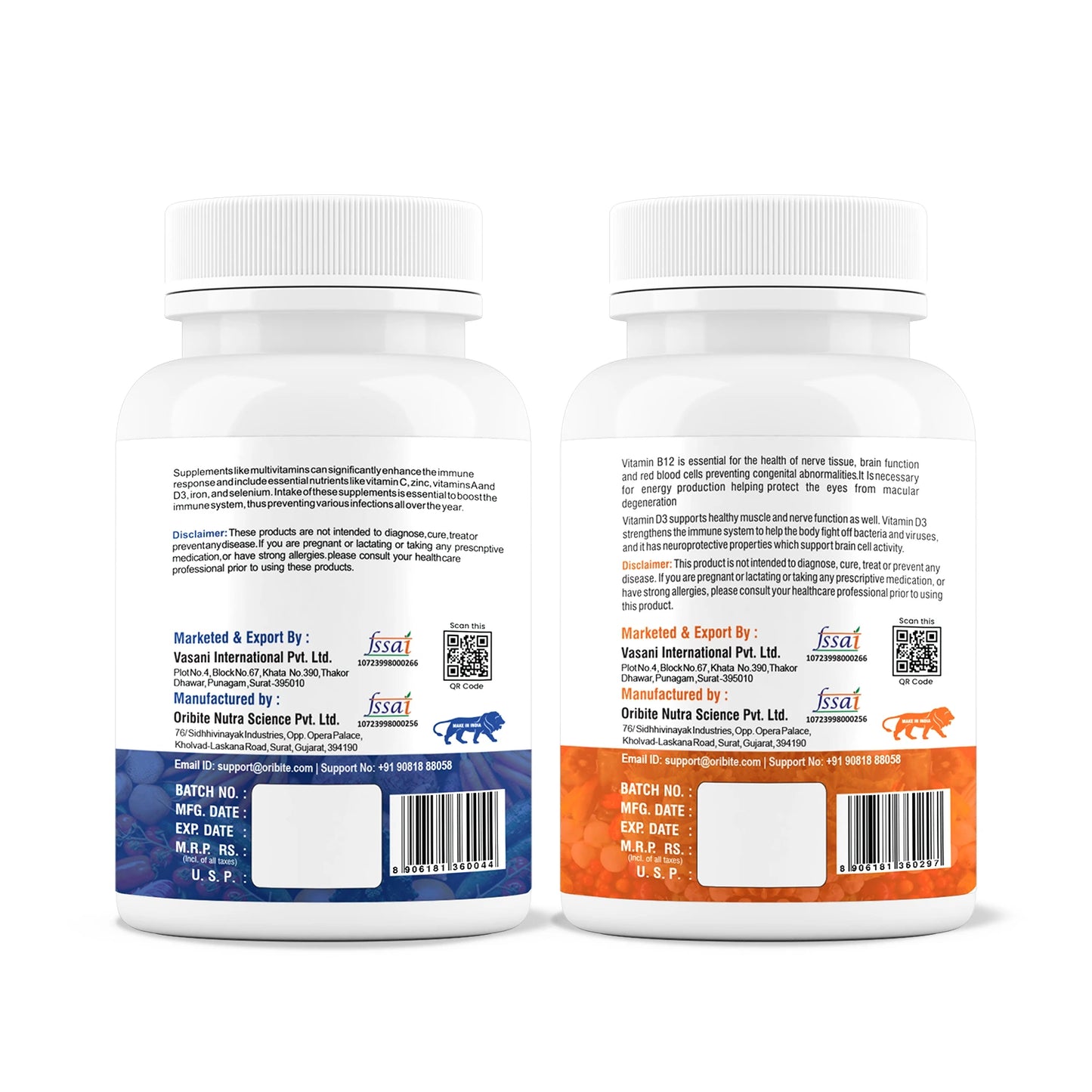 Vitamin B12 & Multivitamin - Energy, Immune & Daily Health