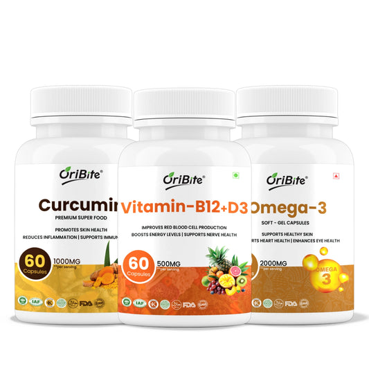 Vitamin B12, Omega-3 & Curcumin – Heart, Joint & General Wellness