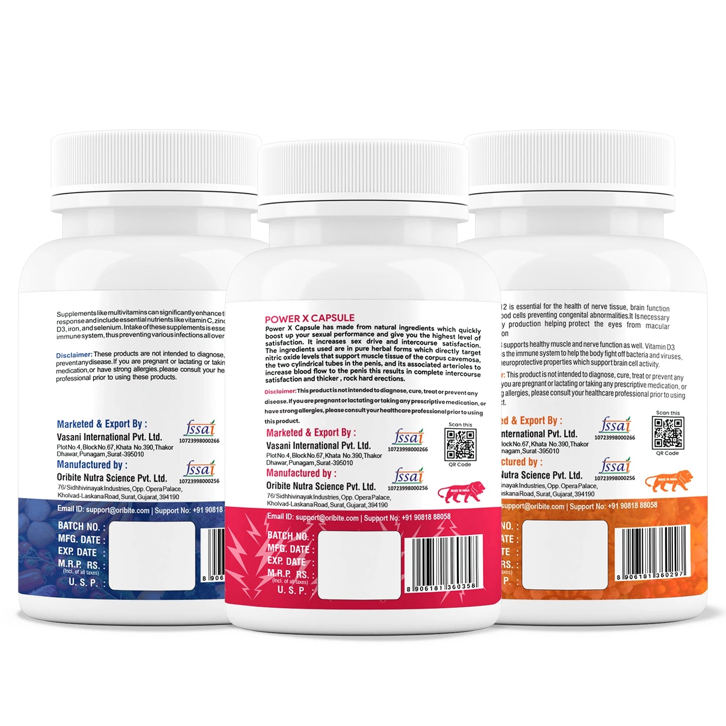 Multivitamin, Vitamin B12 & Power X – Daily Strength & Energy