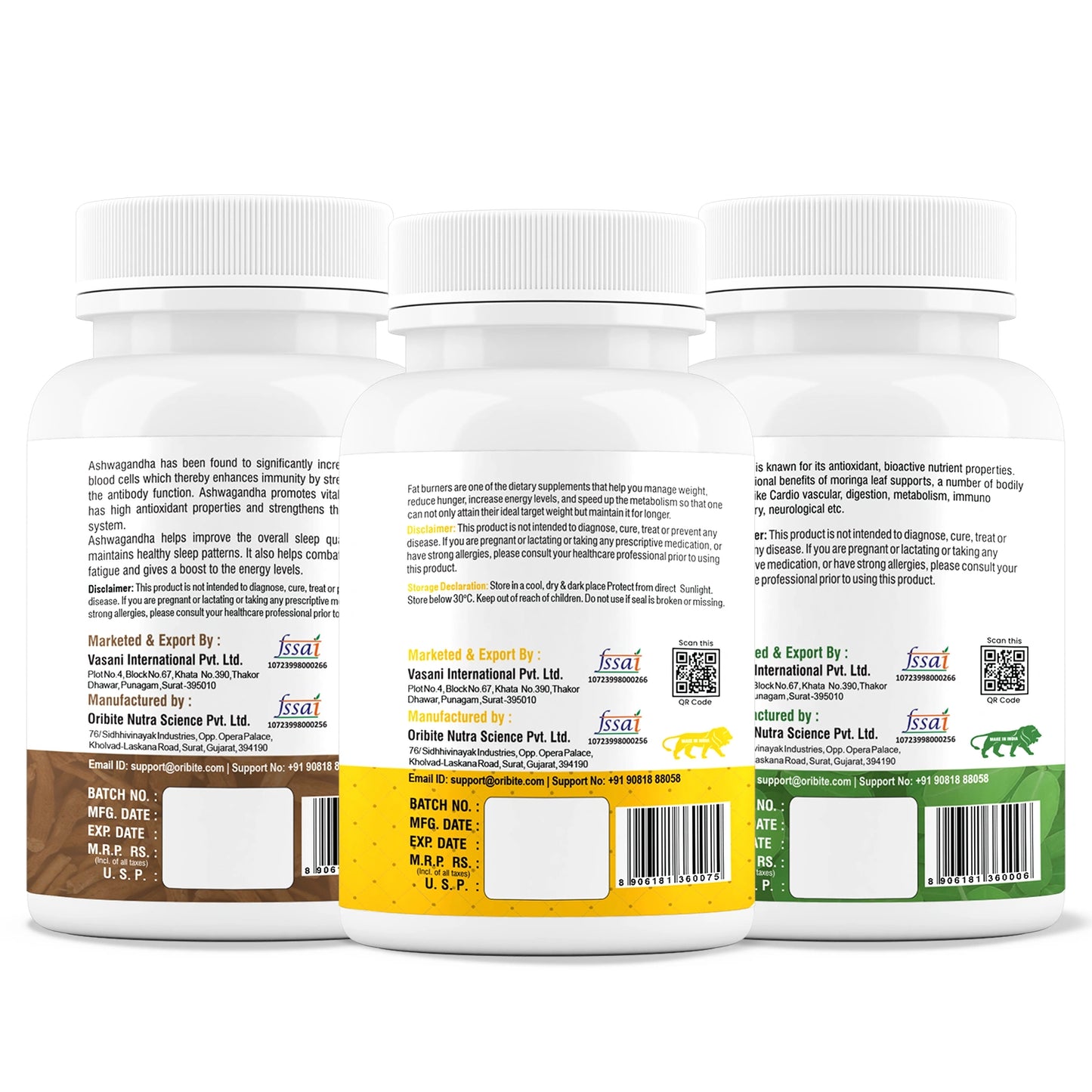 Fat Burner, Moringa & Ashwagandha – Metabolism, Detox & Energy