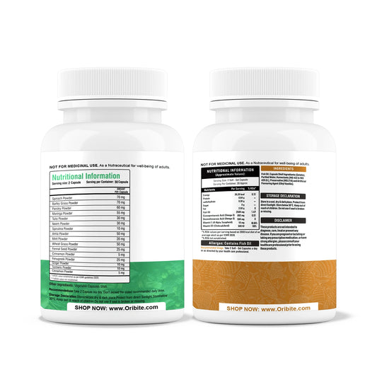 Omega-3 & Green Super Food - Heart, Energy & Daily Wellness