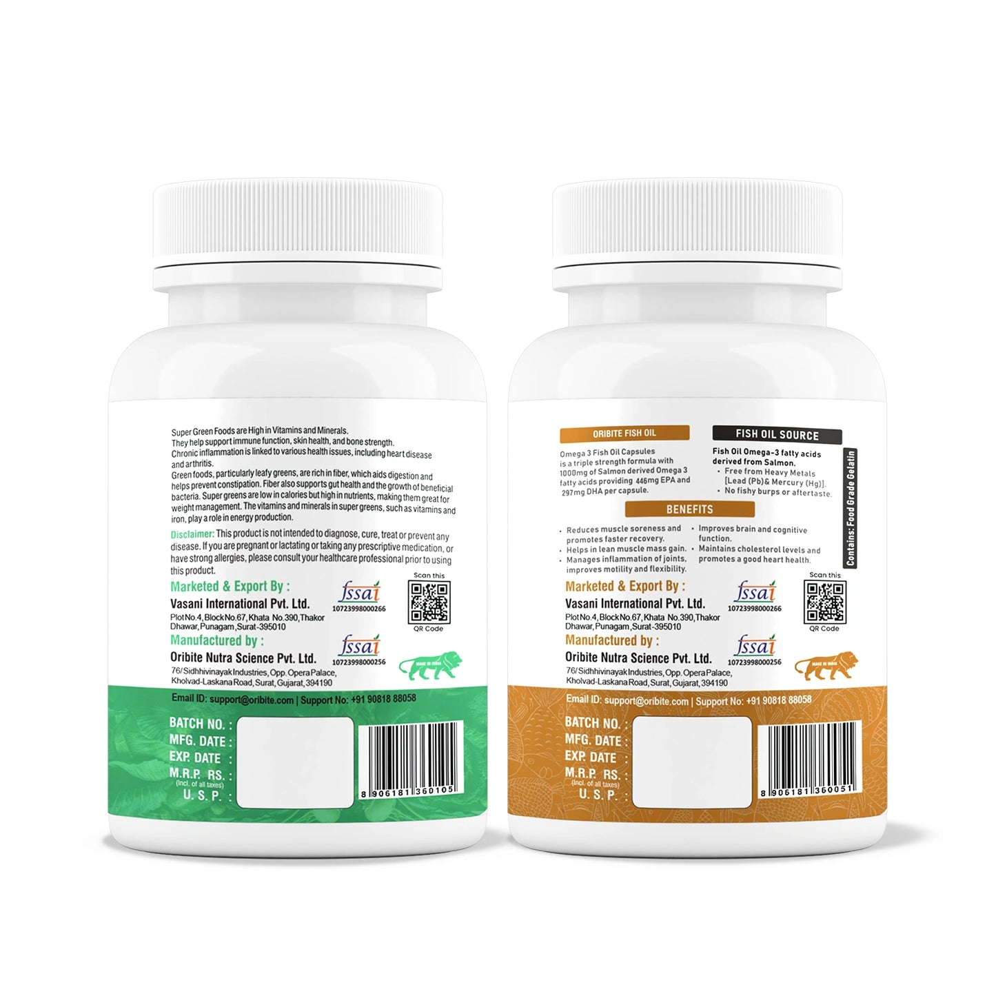 Omega-3 & Green Super Food - Heart, Energy & Daily Wellness