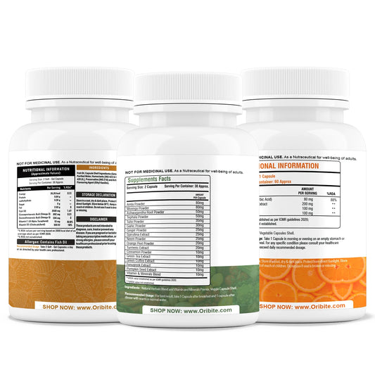 Omega-3, Vitamin C, & Immunity Booster – Now with Daily Energy & Protection