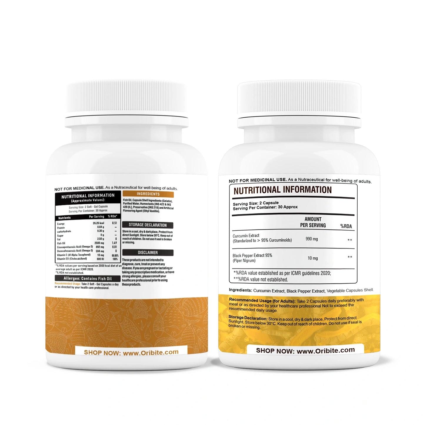 Omega-3 & Curcumin – Heart, Joint & Wellness Support