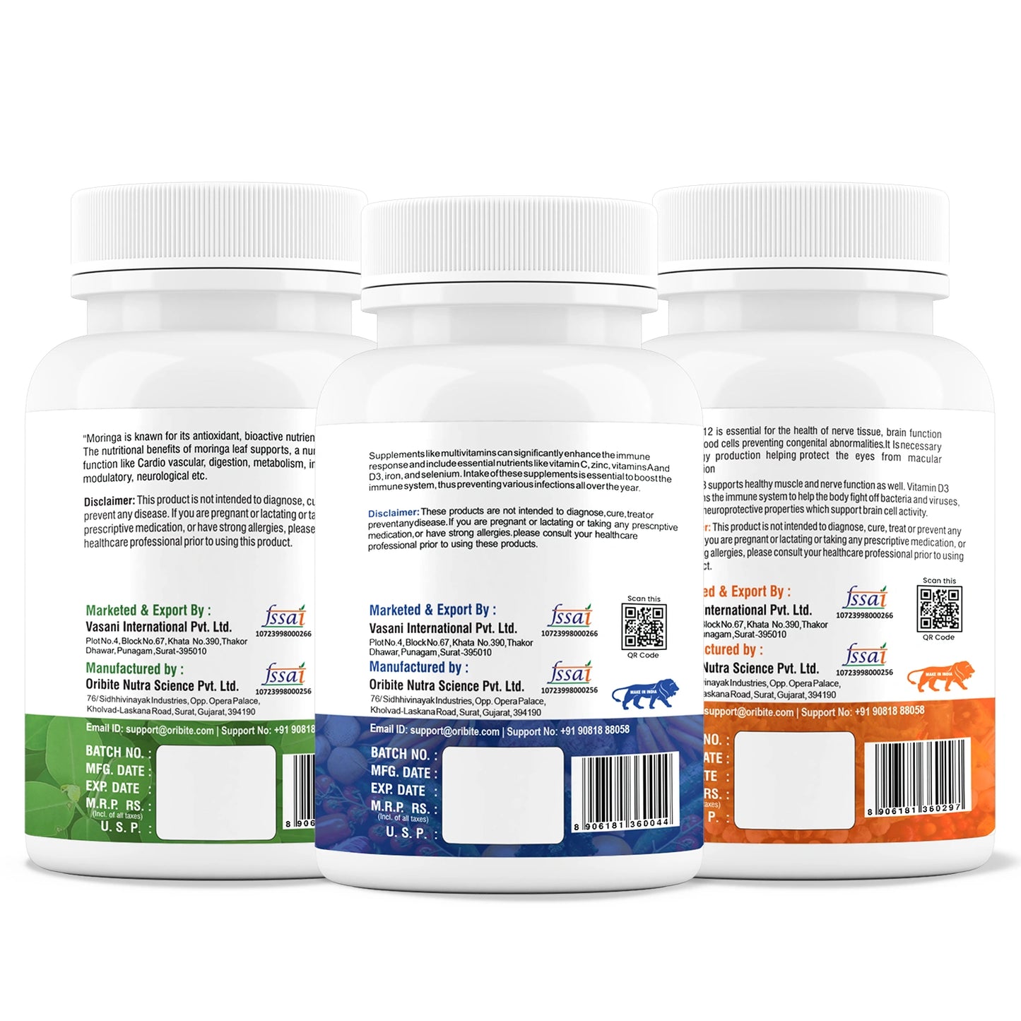 Multivitamin, Vitamin B12 & Moringa – Daily Vitality & Strength