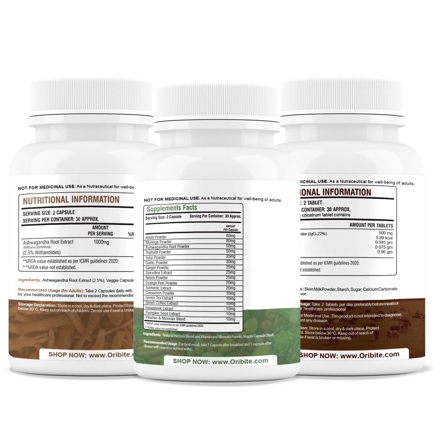 Cow Colostrum, Ashwagandha & Immunity Booster – Brain & Stress Care