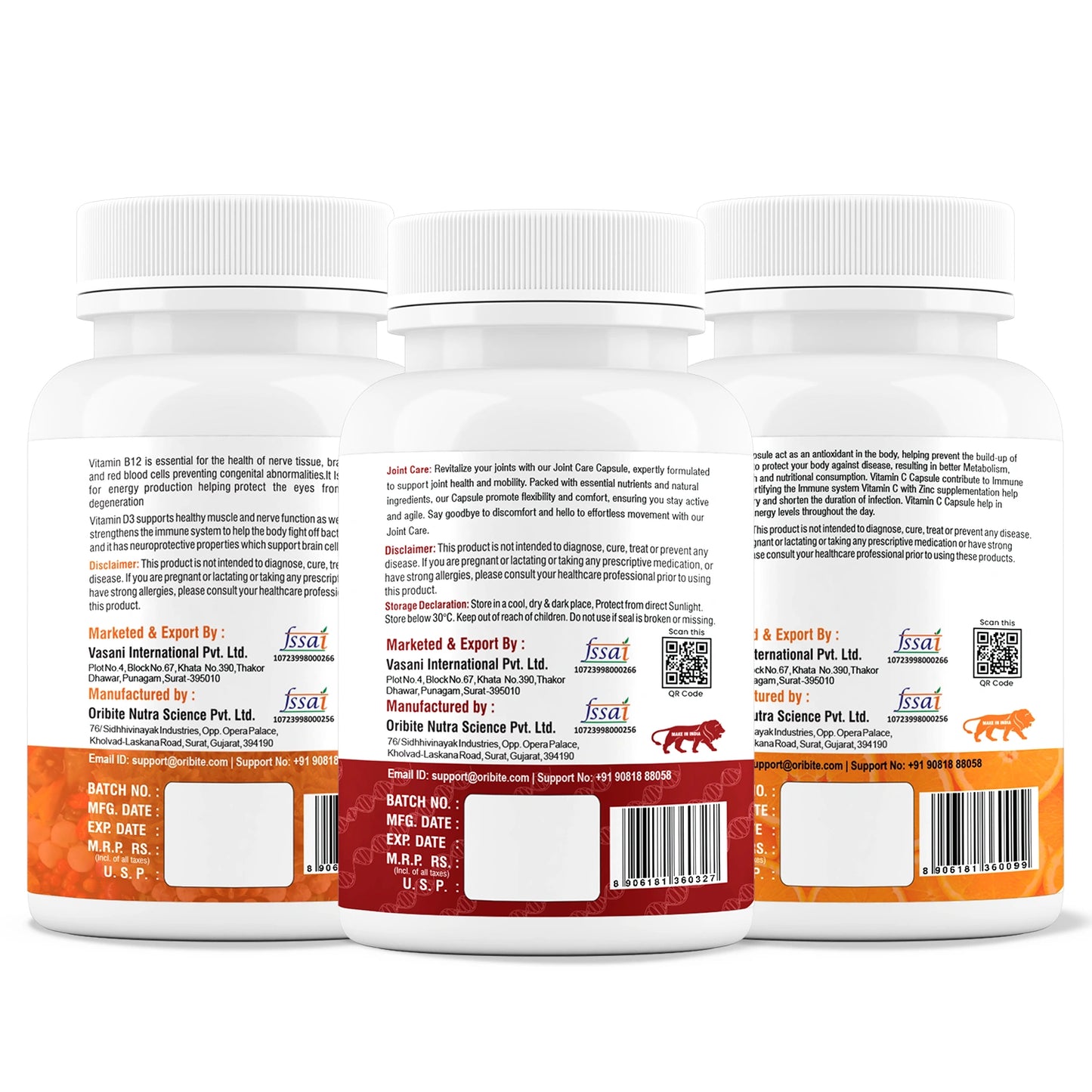 Women's Health & Wellness – Joint Care, Vitamin C & Vitamin B12