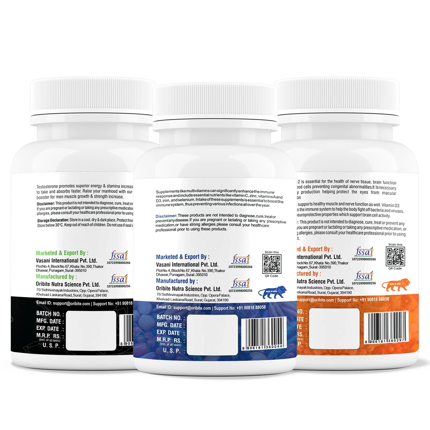 Multivitamin, Vitamin B12 & Test booster – Men's Vitality & Strength