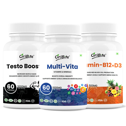 Multivitamin, Vitamin B12 & Test booster – Men's Vitality & Strength