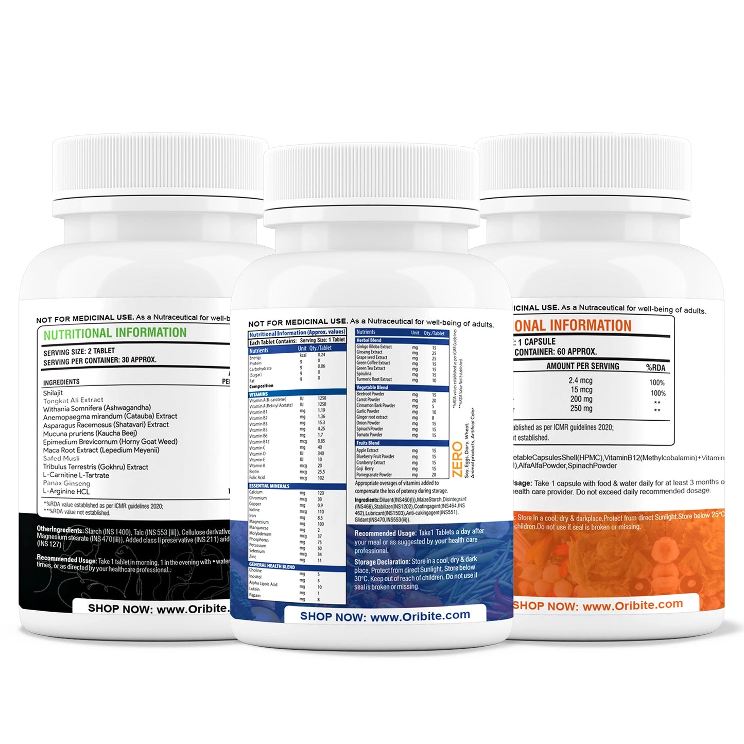 Multivitamin, Vitamin B12 & Test booster – Men's Vitality & Strength