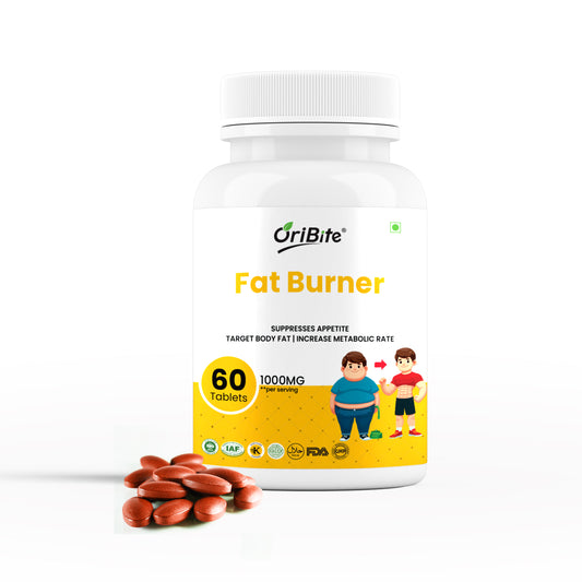 Oribite Fat Burner Tablets | Suppresses Appetite Target Body Fat & Increase Metabolic Rate | 60 Tablets