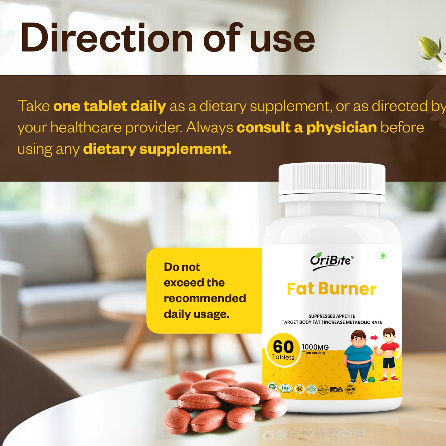 Oribite Fat Burner Capsule | 60 Tablets