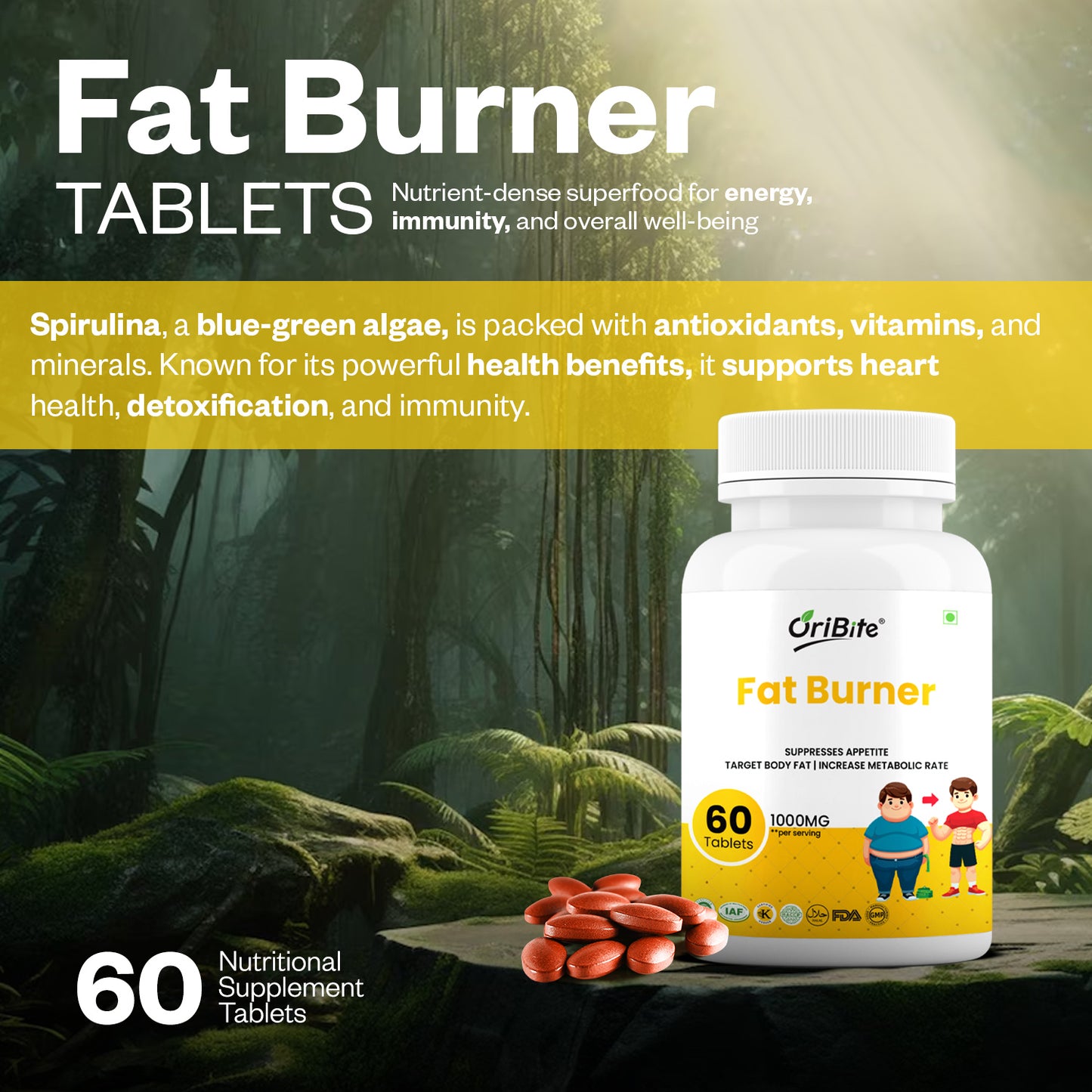 Oribite Fat Burner Capsule | 60 Tablets