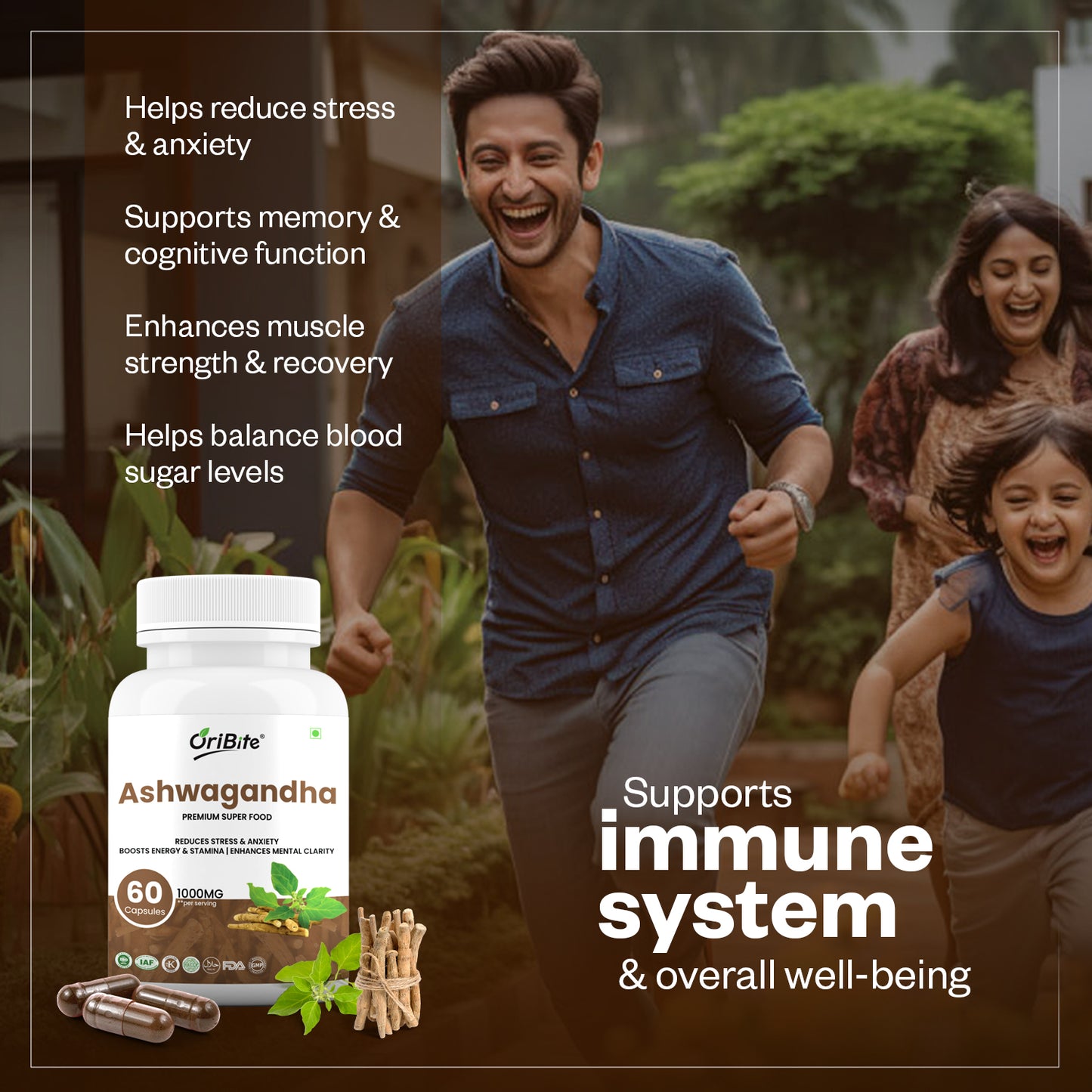 Oribite Ashwagandha Capsule | 60 Tablets