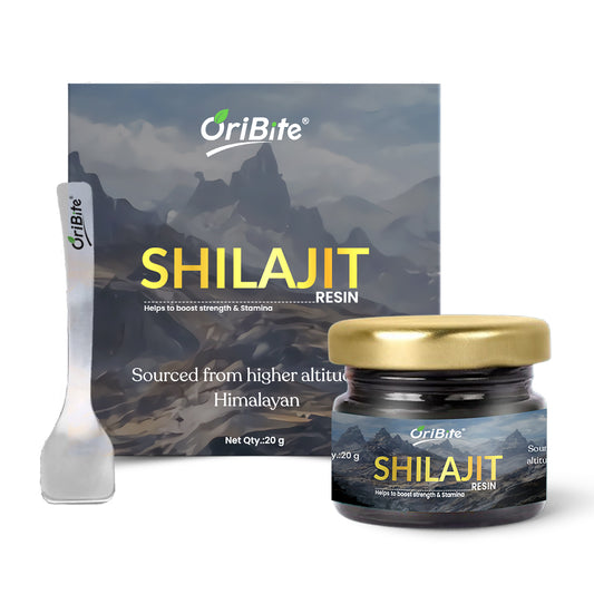Oribite Himalayan Shilajit Resin | Rich in Fulvic Acid for Strength Power and Stamina (20g)