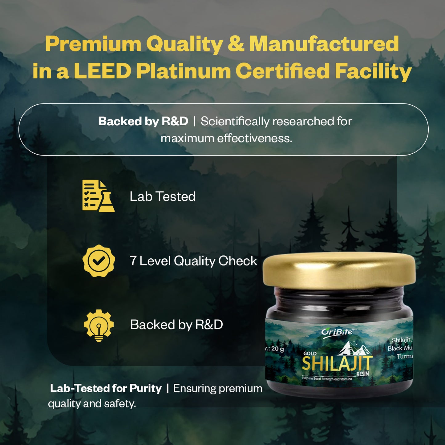 Oribite Gold Shilajit Resin 20G