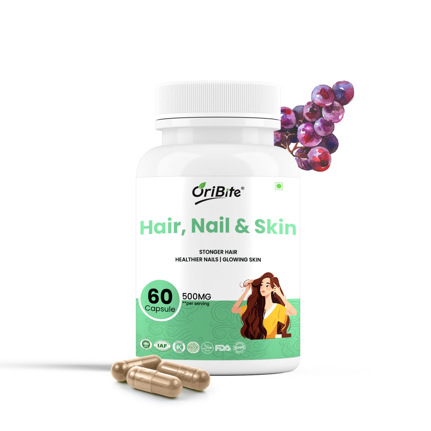 Oribite Hair-Nail-Skin Capsule | 60 Capsule