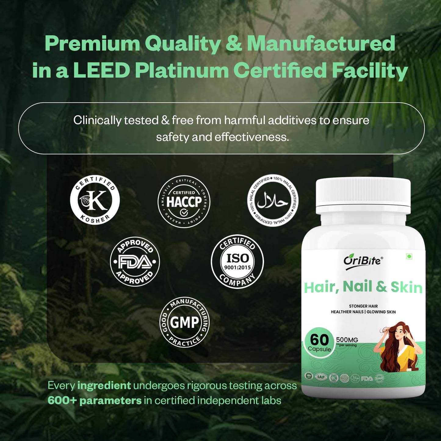 Oribite Hair-Nail-Skin Capsule | 60 Capsule