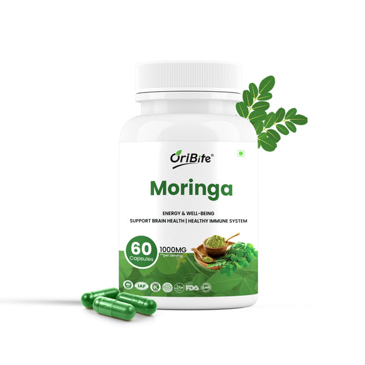 Oribite Moringa Capsule | Helps in Energy Well-Being Support Brain Health Healthy Immune System | 60 Capsule