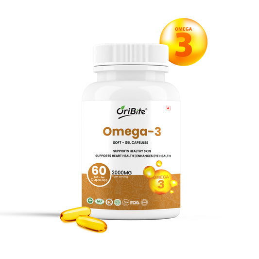 Oribite Omega 3 Capsule |  High Quality Capsule for Joint Support Heart Health Anti-Aging Benefit | 60 Capsule