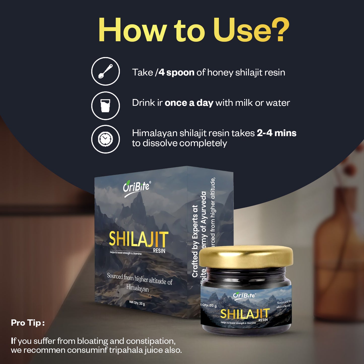 Oribite Shilajit Resin 20G