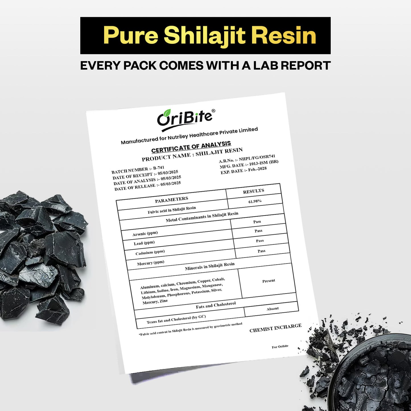 Oribite Shilajit Resin 20G