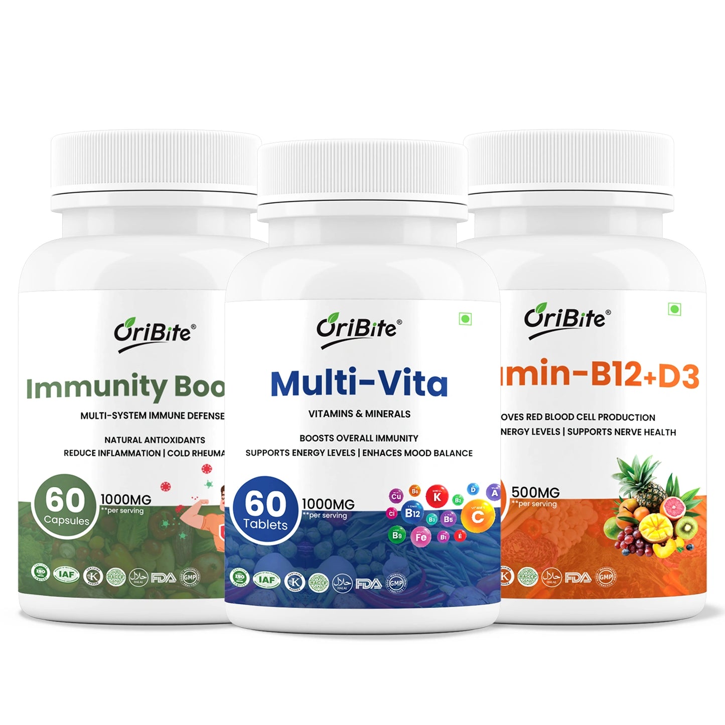 Multi-Vitamin, Vitamin B12 &Immune Support - Daily Health Support
