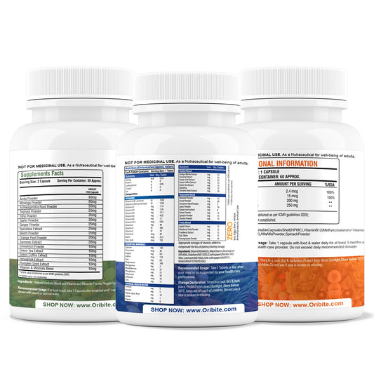 Multi-Vitamin, Vitamin B12 &Immune Support - Daily Health Support