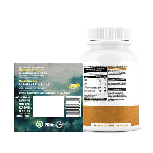 Shilajit Gold & Omega-3 – Women’s Energy, Immunity & Wellness