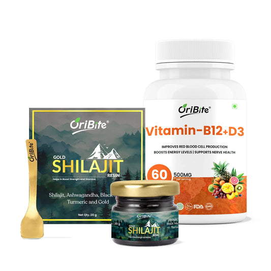 Shilajit Gold & Vitamin B12 – Brain Health, Energy & Stress Support