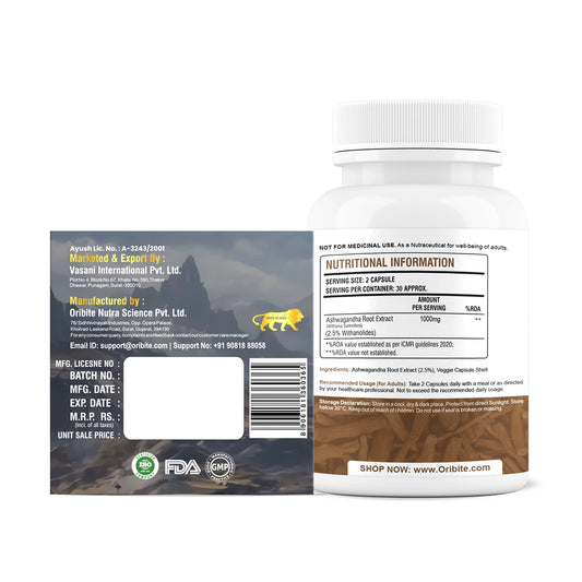 Shilajit Resin and Ashwagandha – Men's Strength, Energy & Vitality