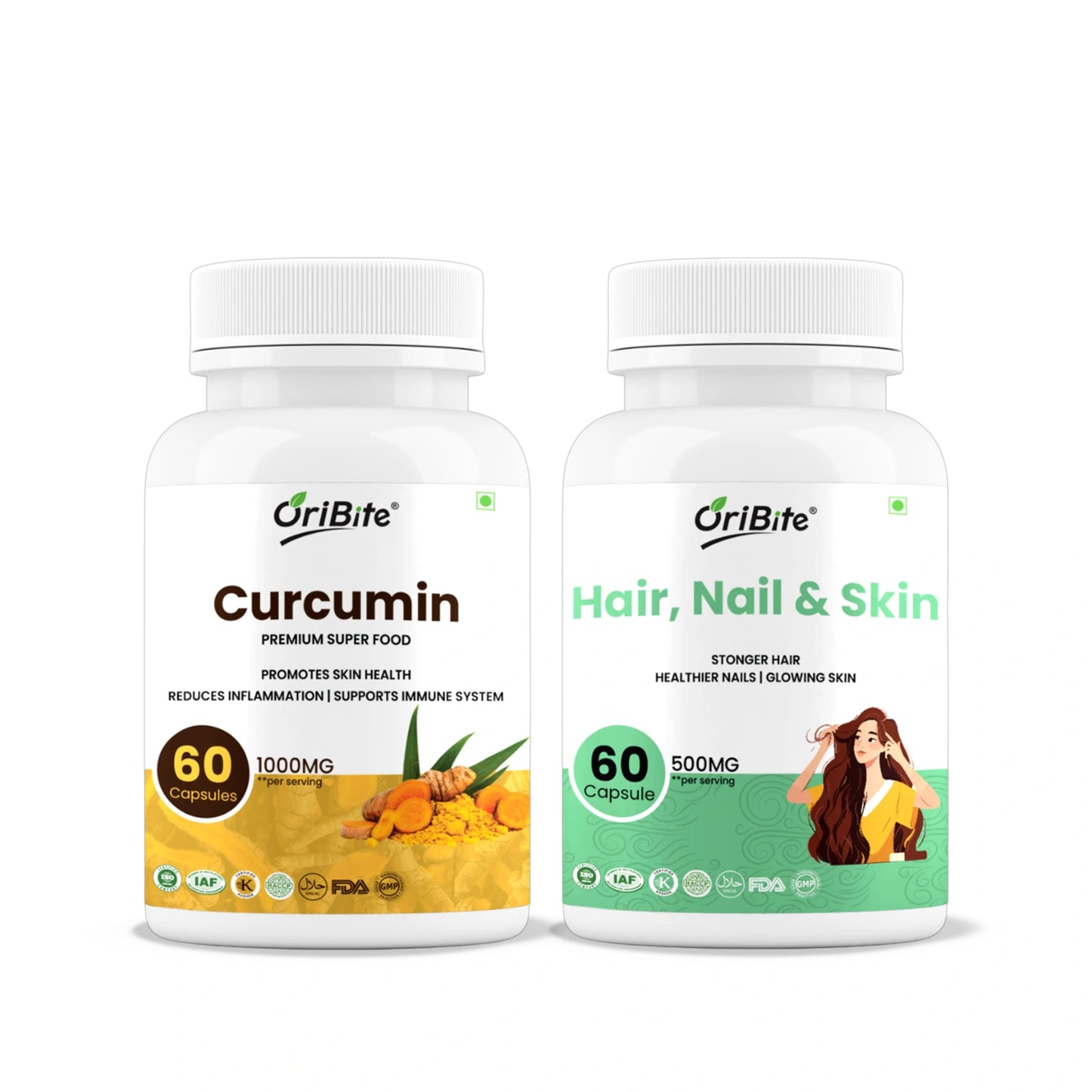 Hair Nail Skin & Curcumin - Beauty, Immunity & Inflammation Support