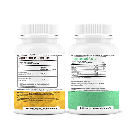 Hair Nail Skin & Curcumin - Beauty, Immunity & Inflammation Support