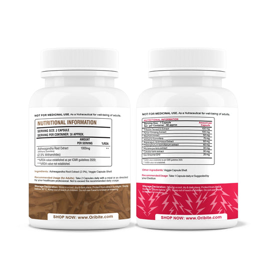 Ashwagandha & Power X – Stress Relief, Focus & Daily Energy