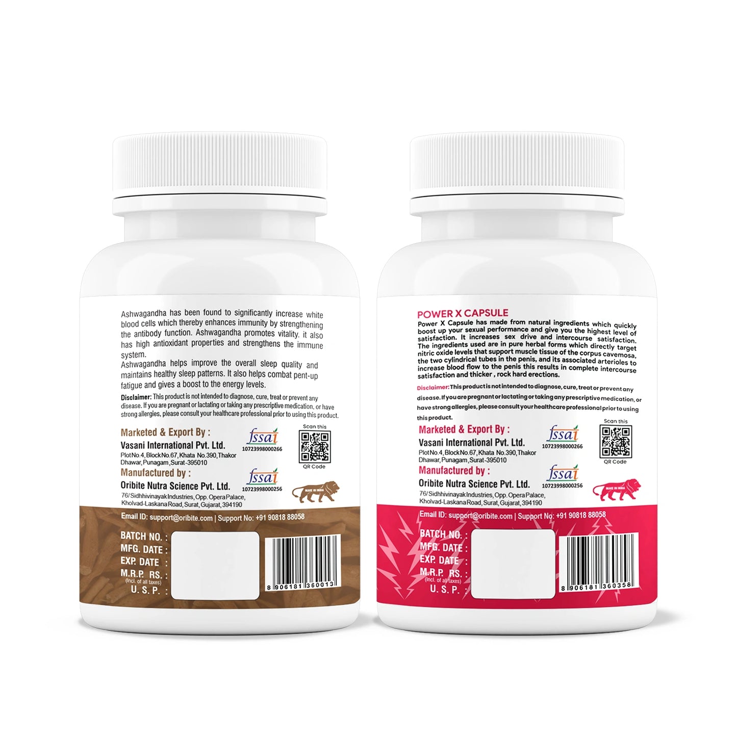 Ashwagandha & Power X – Stress Relief, Focus & Daily Energy