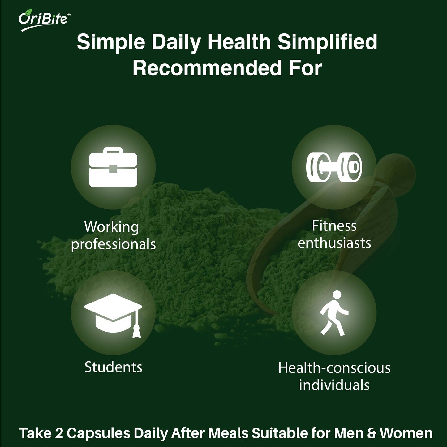 Spirulina Capsules for Plant Based Protein & Immunity