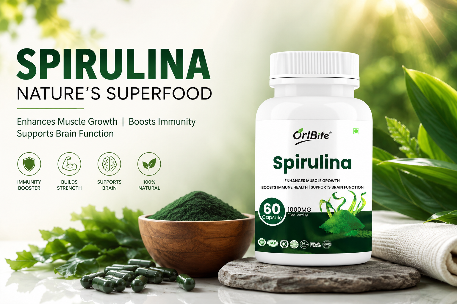 Spirulina Capsules Benefits for Energy and Immunity