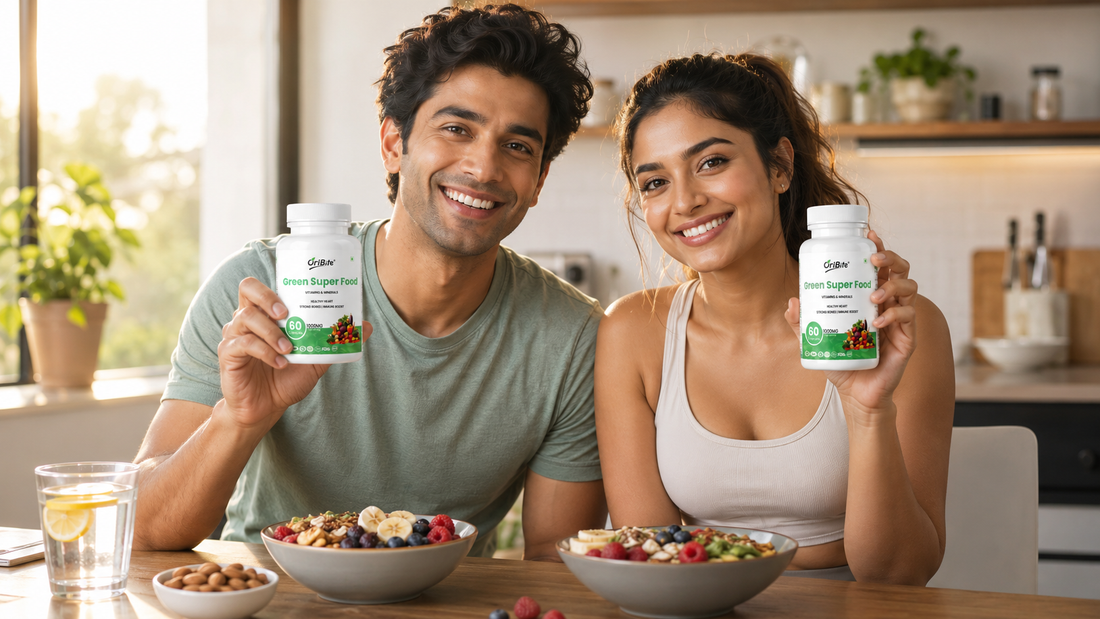 Green Super Food Capsules for Daily Wellness Support