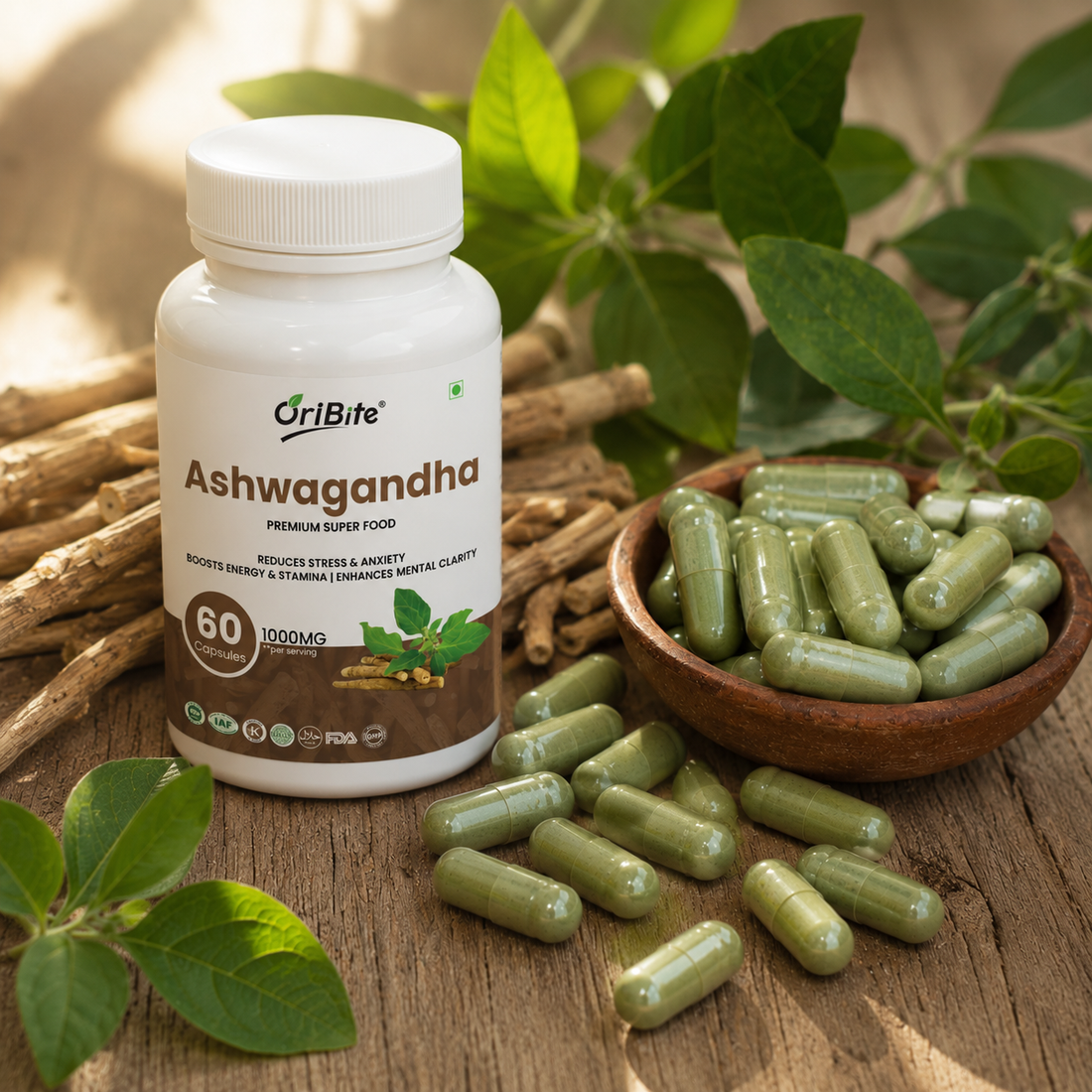 Ashwagandha Capsules for Stress Relief Naturally