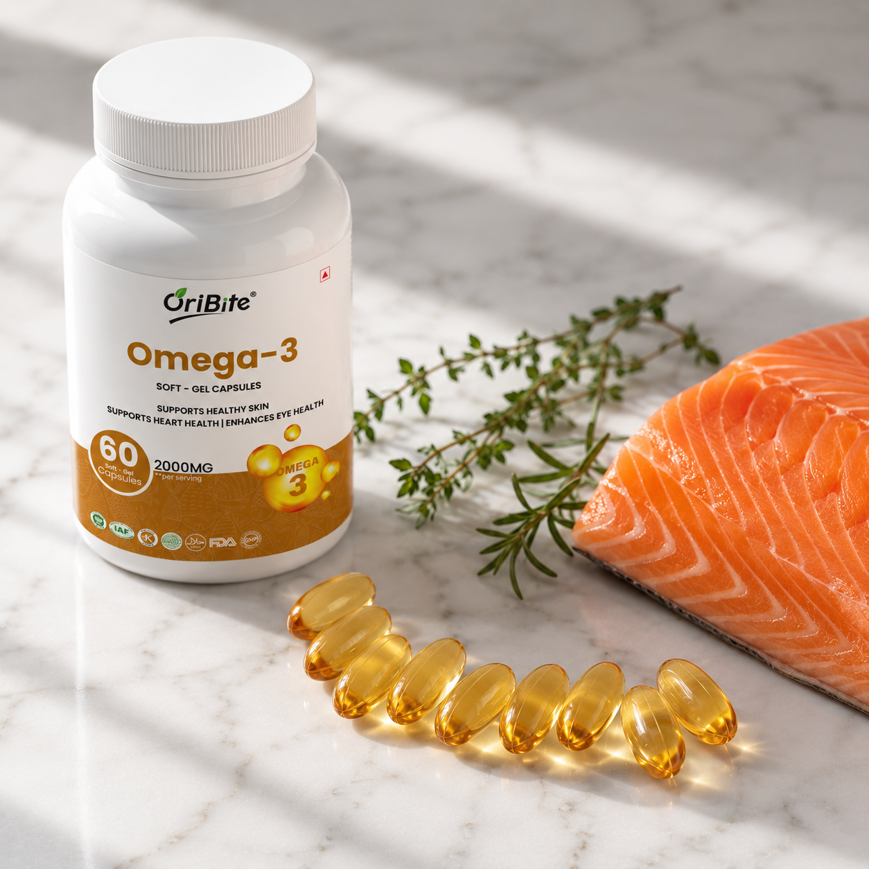 Omega-3 Capsules Benefits for Heart and Brain