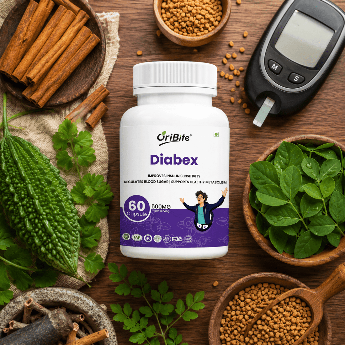 Diabex Capsules for Blood Sugar Wellness Support - Oribite