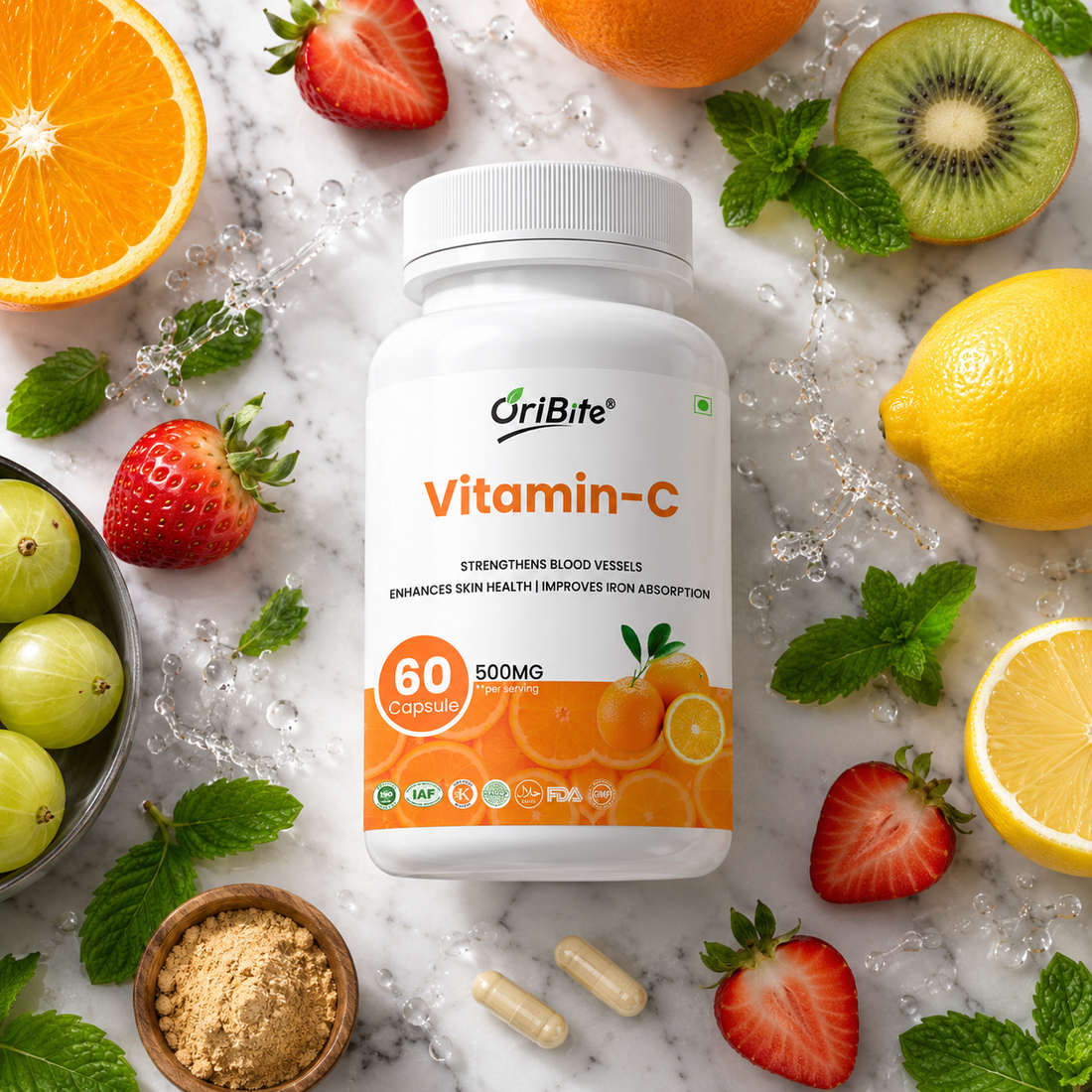 Vitamin C Capsules for Daily Immune Wellness - Oribite
