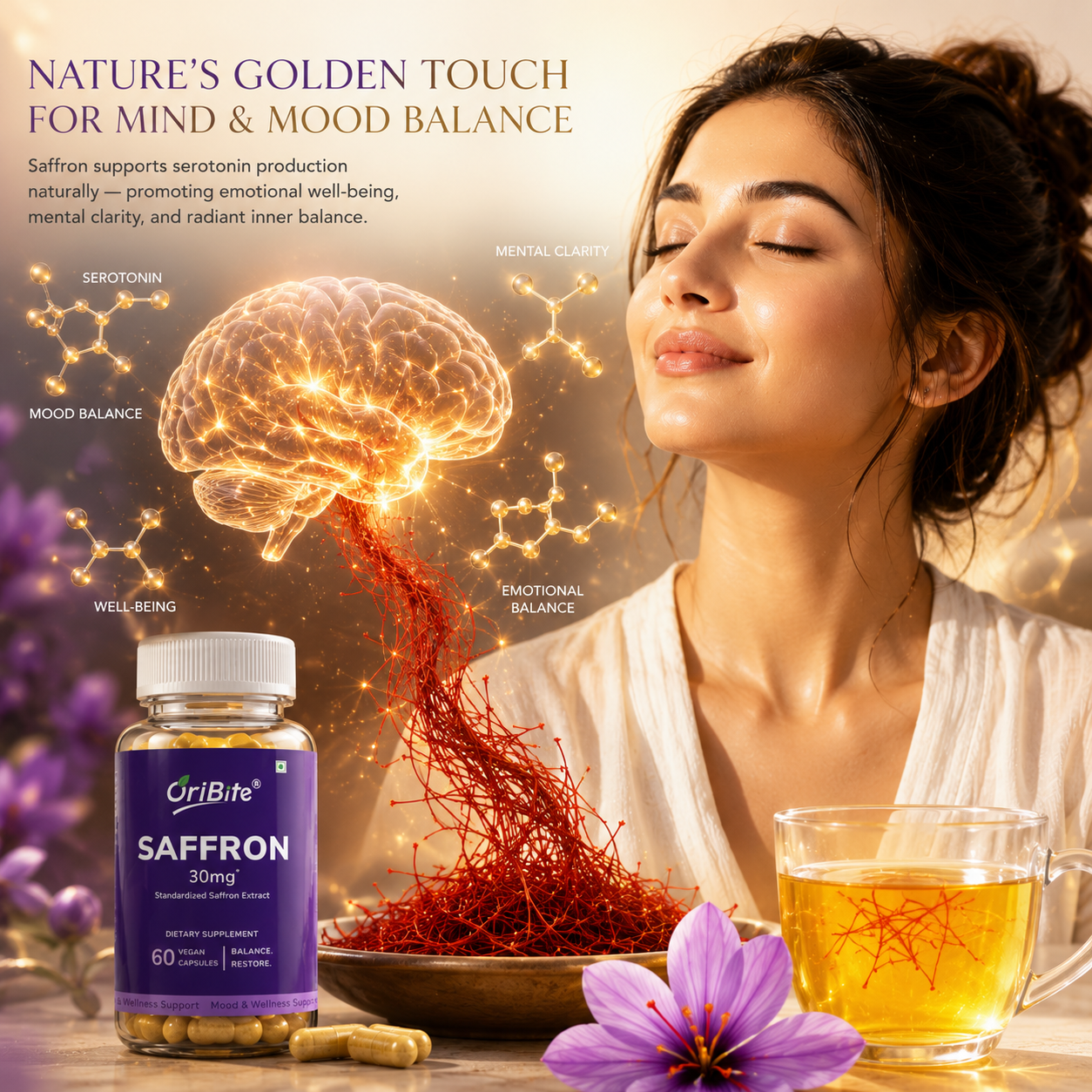 Saffron and Serotonin: Natural Skin & Mood Support
