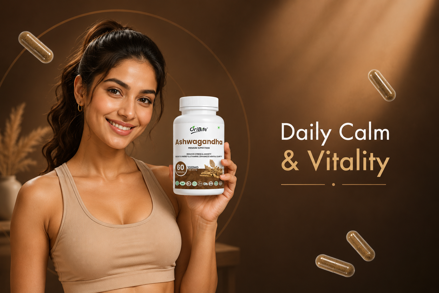 Ashwagandha Root Extract Capsules for Immunity & Energy