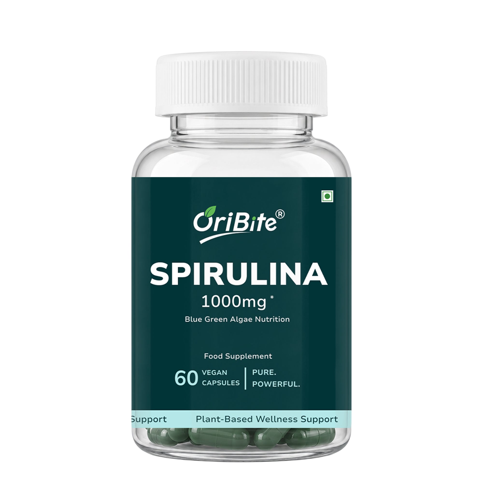 Spirulina Capsules for Plant Based Protein & Immunity
