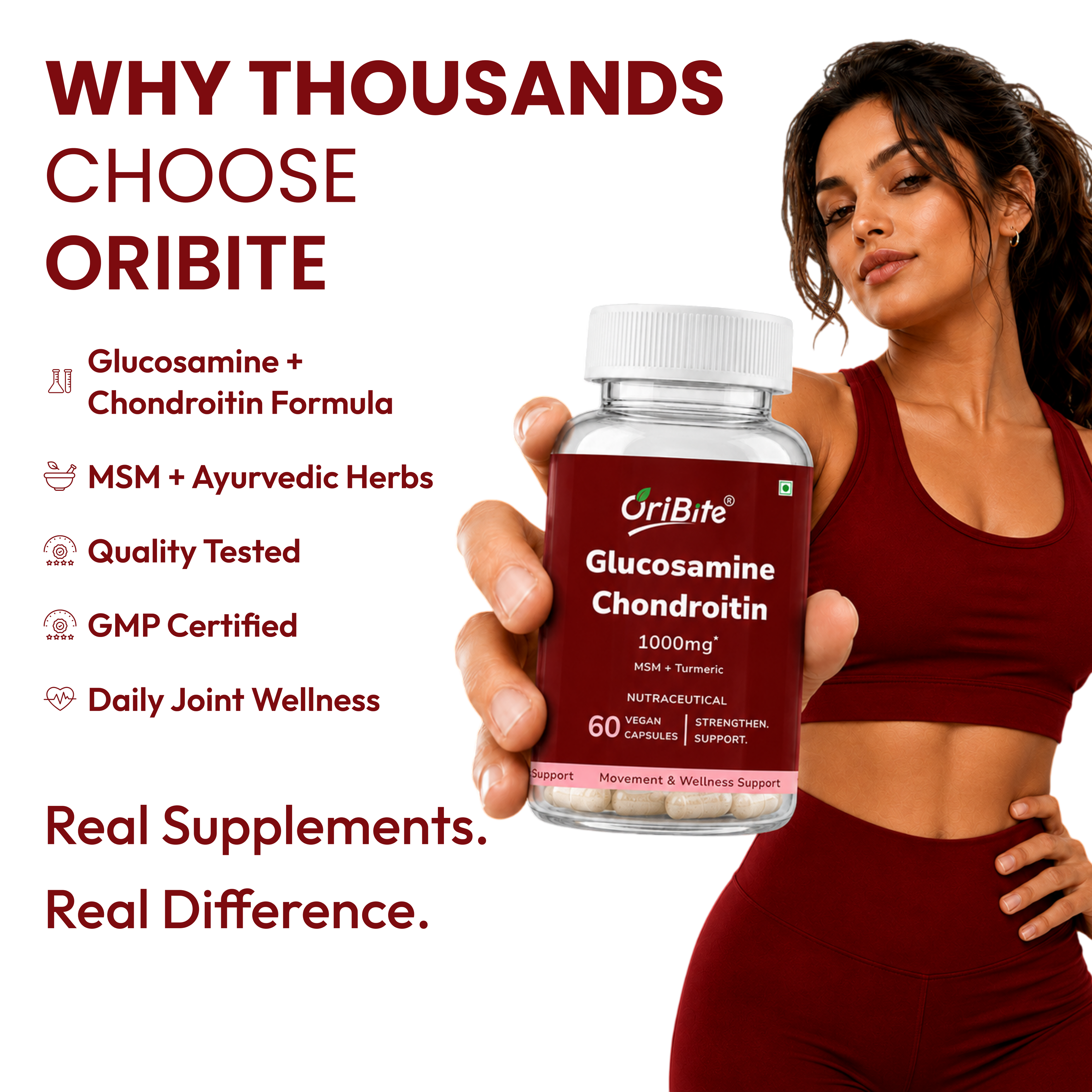 Glucosamine & Chondroitin Capsules for Joint Care & Mobility